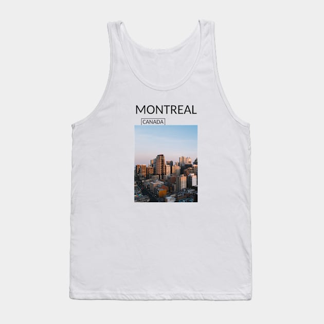 Montreal Quebec Canada Skyline Cityscape Urbanscape Gift for Canadian Canada Day Present Souvenir T-shirt Hoodie Apparel Mug Notebook Tote Pillow Sticker Magnet Tank Top by Mr. Travel Joy